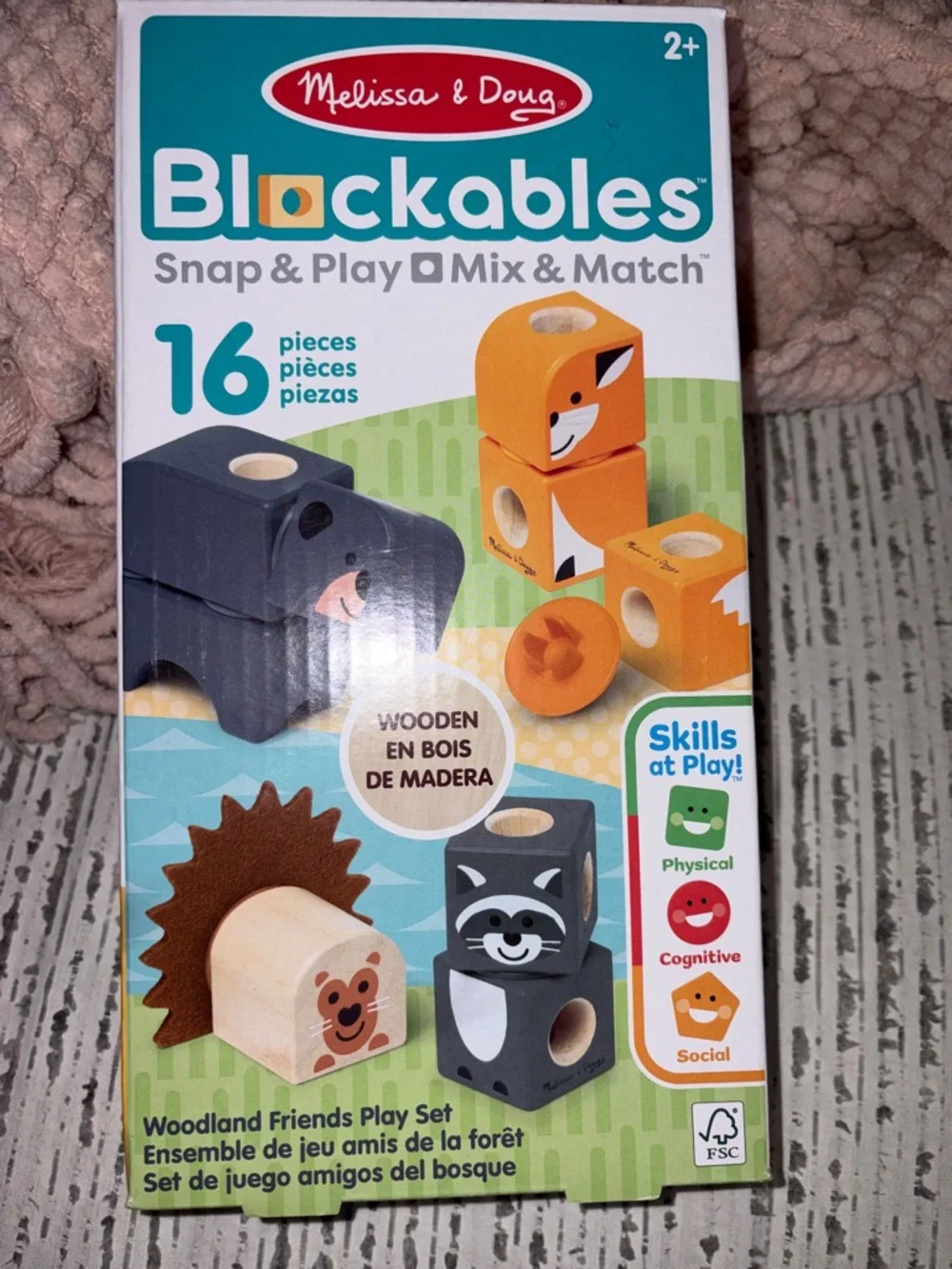Melissa & Doug Blockables Woodland Friends